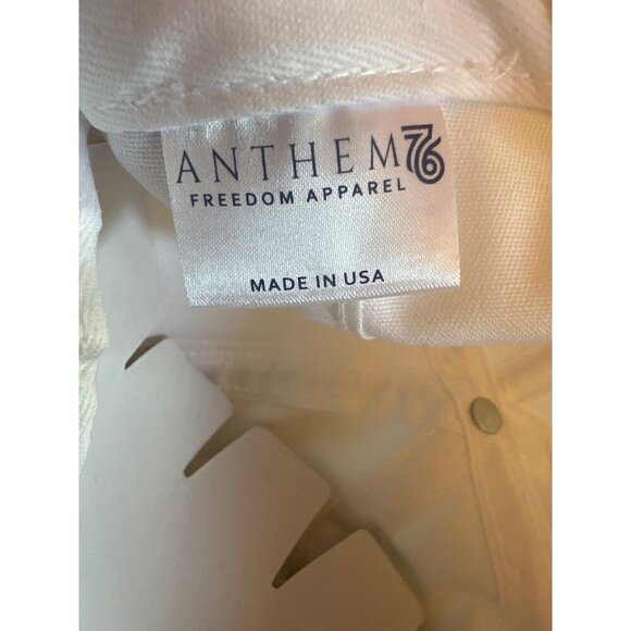 White Baseball Cap "America Est. 1776" Made In USA Adjustable Strap Patriotic - Picture 5 of 5